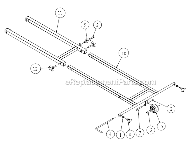 Page T Diagram and Parts List for MK-6020KB  MK Diamond Concrete Saw